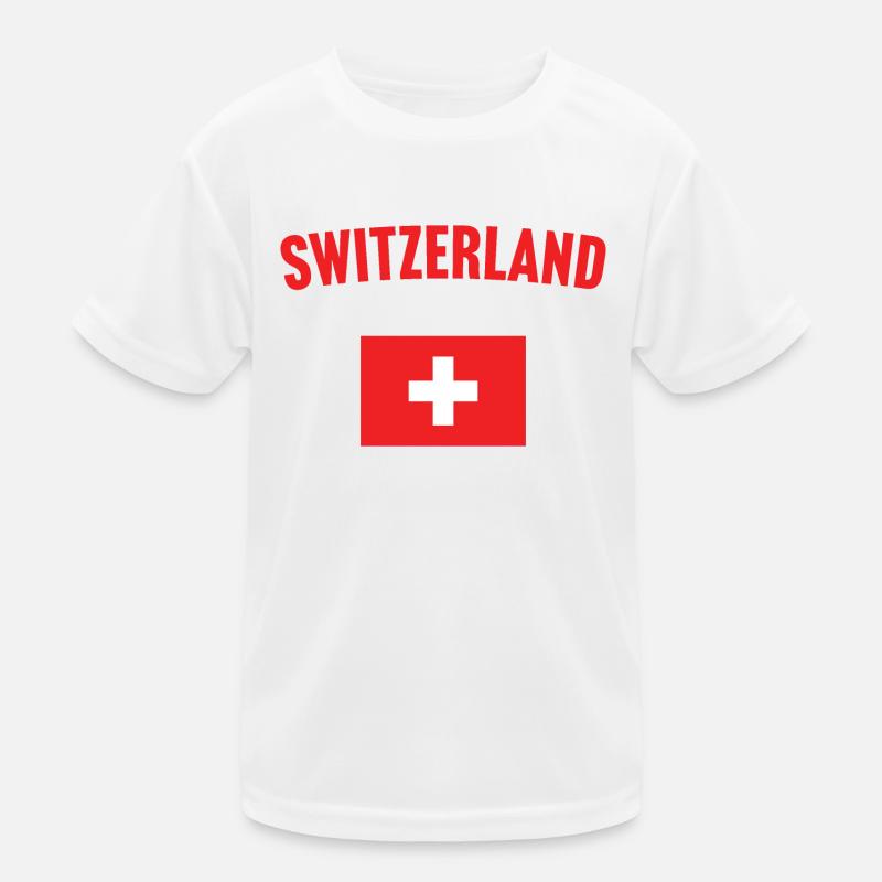 Drapeau suisse T-shirt sport Enfant