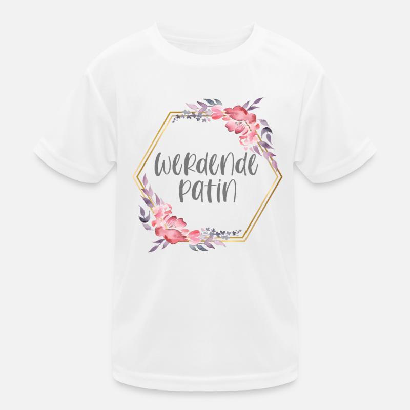 Boho werdende Patin Geschenk Kinder Funktions-T-Shirt