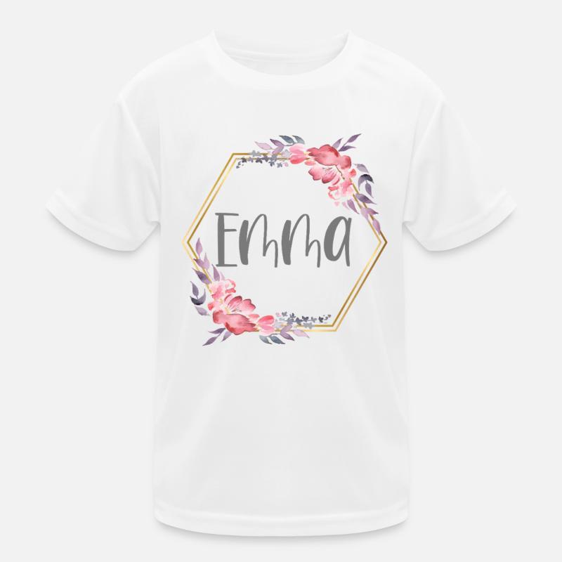 Emma Girl Name Personalized Gift Kids Functional T-Shirt