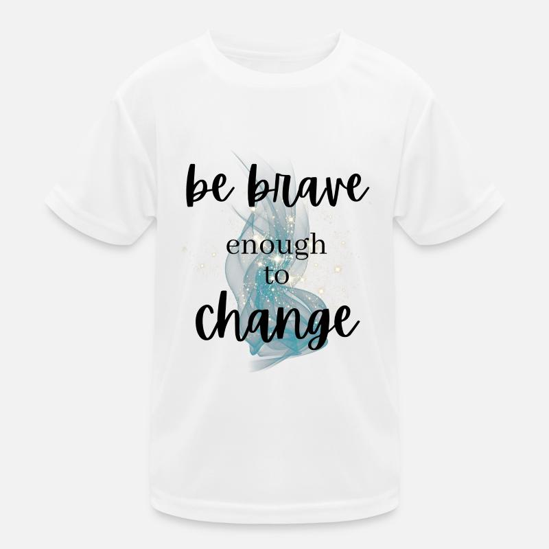 POSITIVE EINSTELLUNG MINDSET Motivation - Kinder Funktions-T-Shirt - Weiß