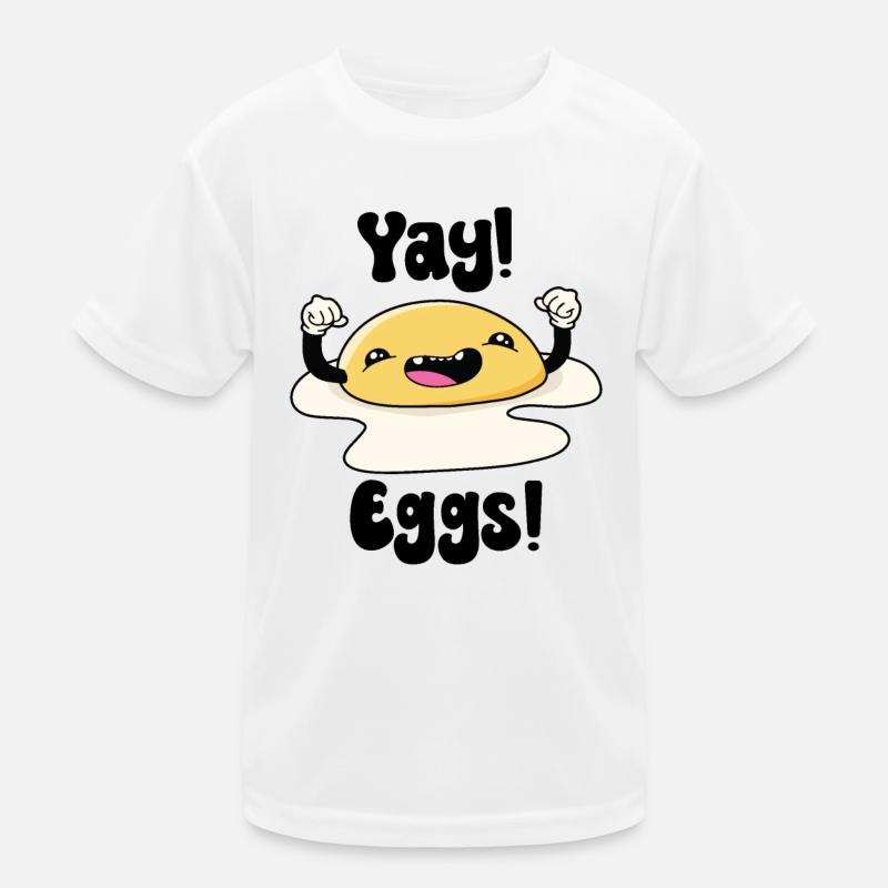 Juhu-Eier Kinder Funktions-T-Shirt