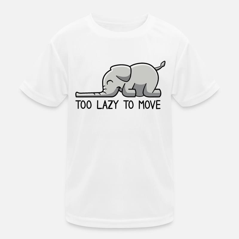 Elefant too lazy to move Kids Functional T-Shirt