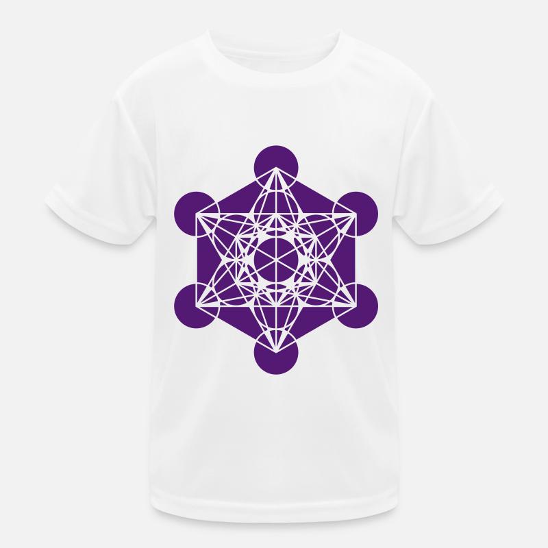 Metatrons Cube - Vector - Platonic Solids / Kids Functional T-Shirt