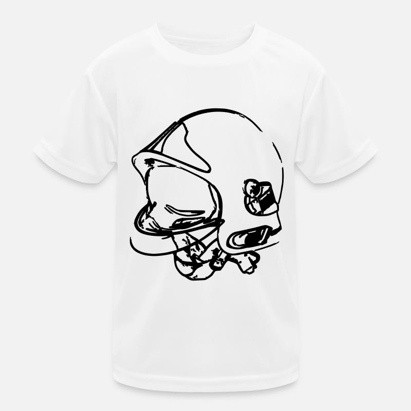 firefighter helmet Kids Functional T-Shirt