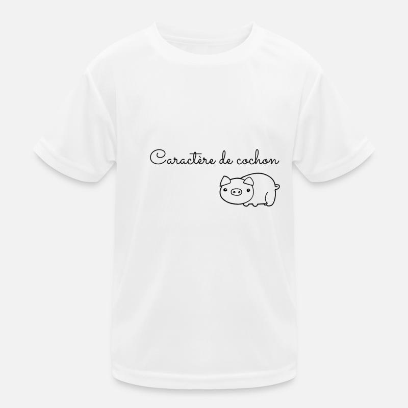 Caractère de cochon ! 🐷🐖 T-shirt sport Enfant