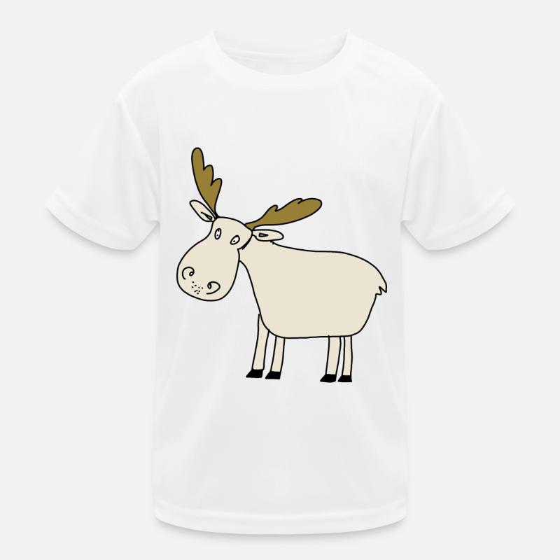 Elch Kinder Funktions-T-Shirt