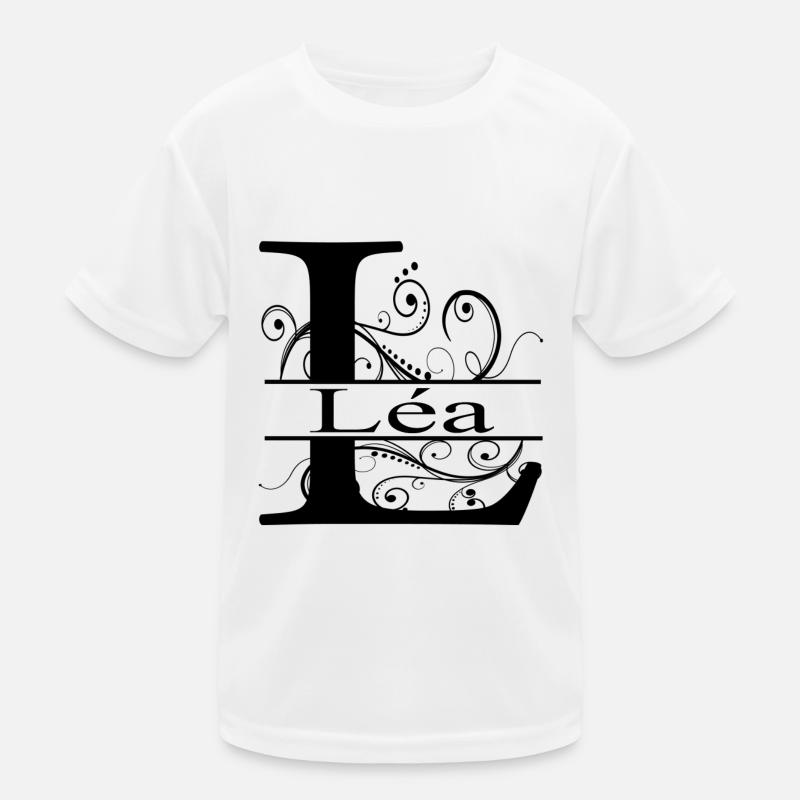 Monogramm mit dem Namen Léa Kinder Funktions-T-Shirt