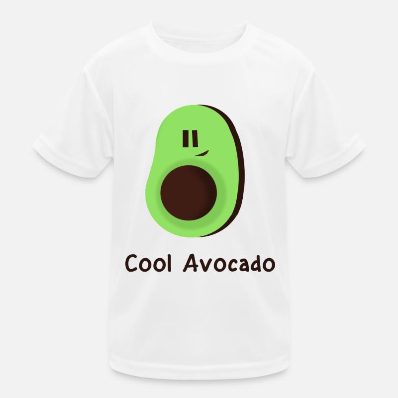 Coole Avokado Kinder Funktions-T-Shirt