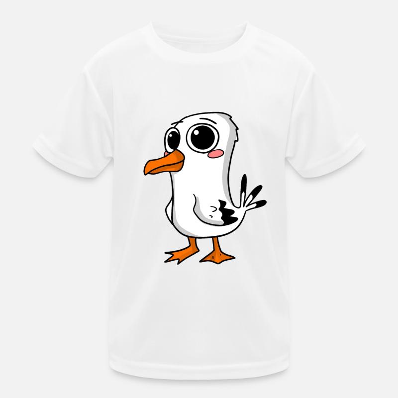 Niedliche Möwe Kinder Funktions-T-Shirt