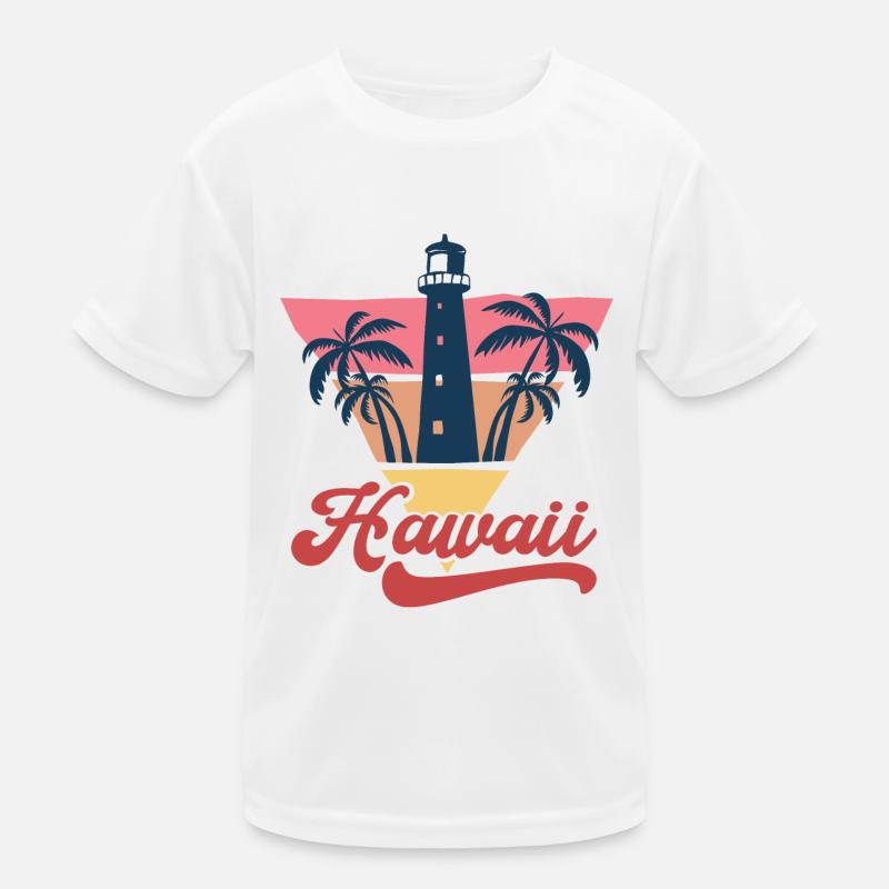 Conception de brin de plage d’Hawaï T-shirt sport Enfant