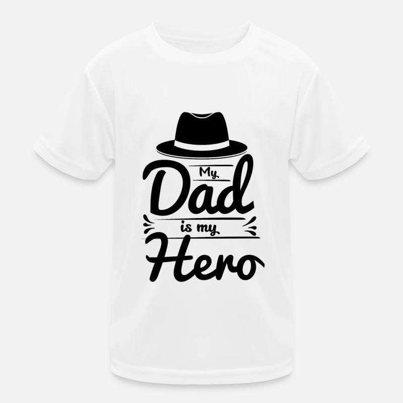 Mon père est mon héros T-shirt sport Enfant