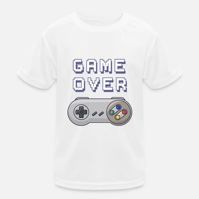 Game Over retro gaming controller Kids Functional T-Shirt