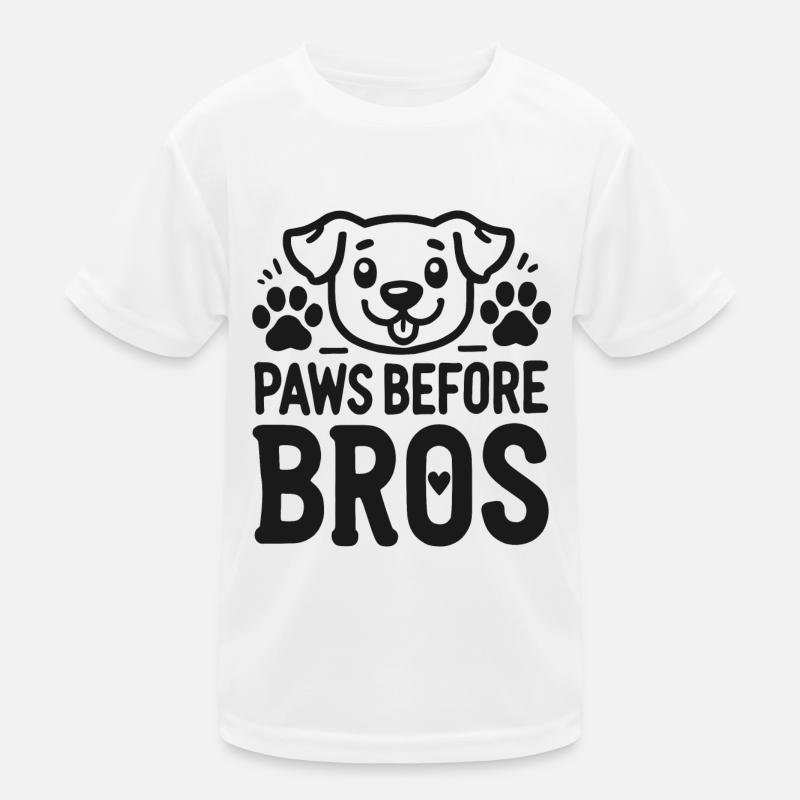 Paws Before Bros Kids Functional T-Shirt