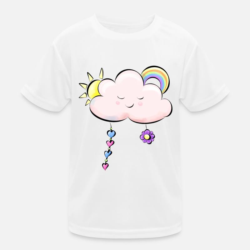 pink clouds Kids Functional T-Shirt