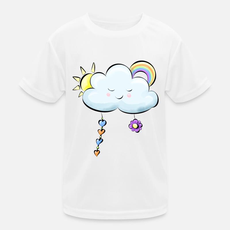 blue cloud Kids Functional T-Shirt