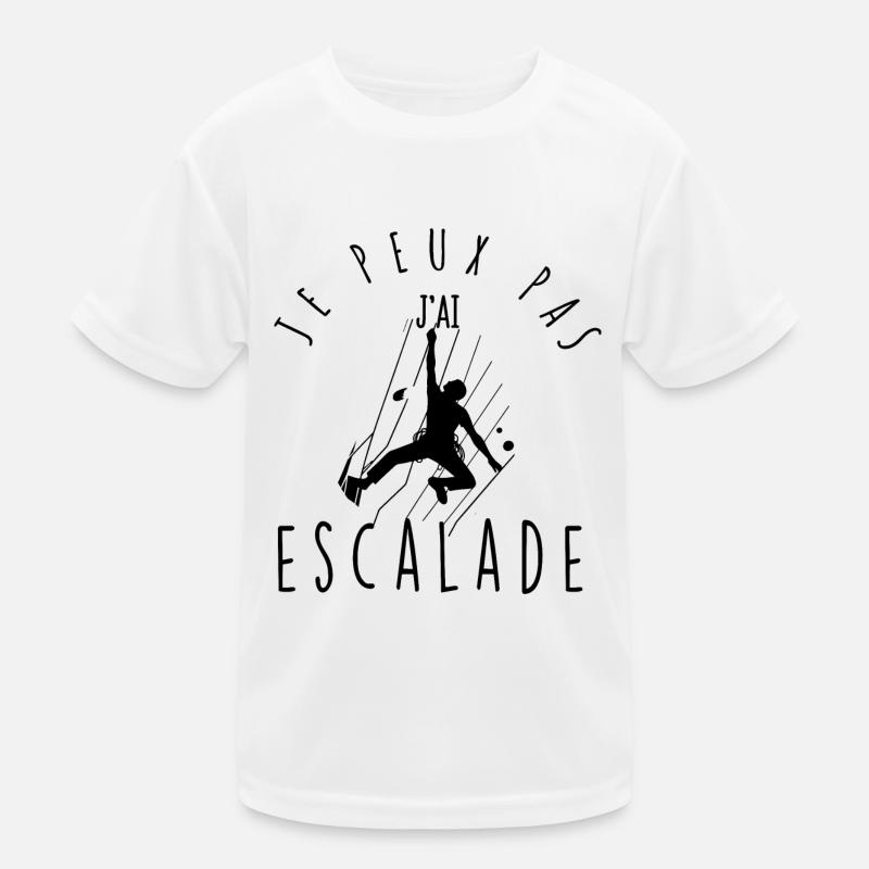 Ich kann nicht, ich bin geklettert. Kinder Funktions-T-Shirt