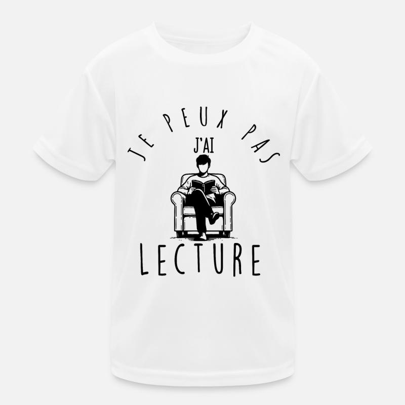 Je peux pas, j'ai lecture. T-shirt sport Enfant