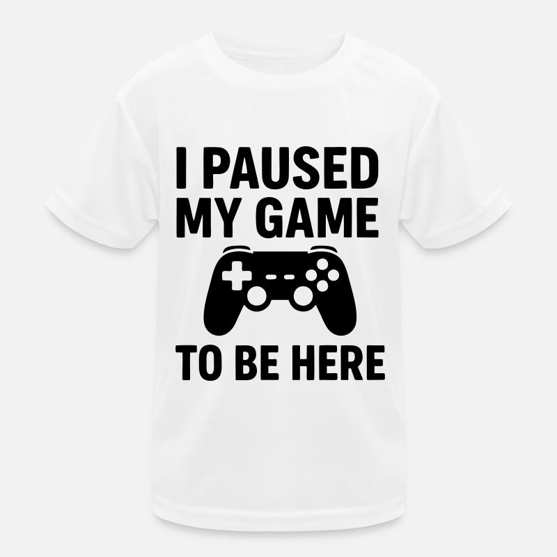0004 be here - Kids Functional T-Shirt - white