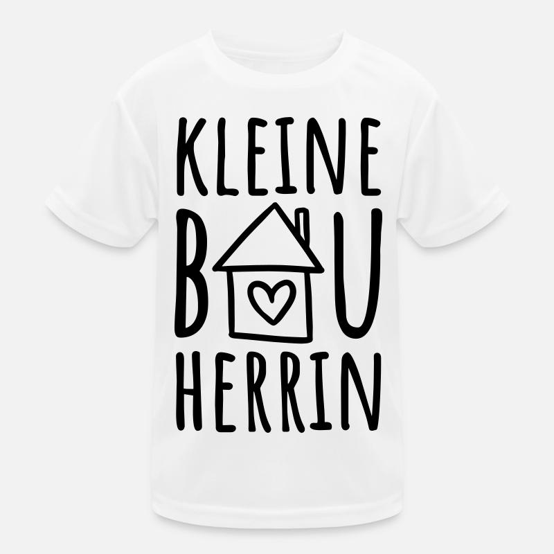 Kleine Bauherrin (Farbwechsel / Farbe änderbar) Kinder Funktions-T-Shirt