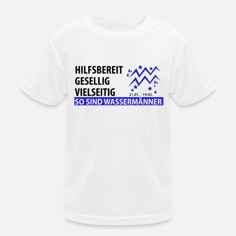Sternzeichen Wassermann - Eigenschaften Kinder Funktions-T-Shirt