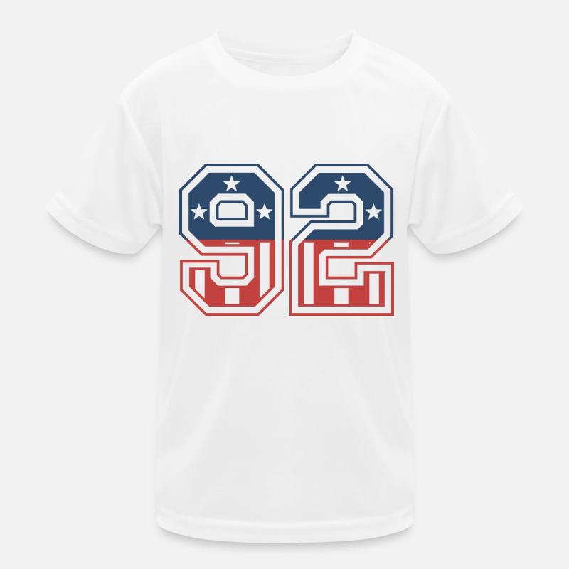Numéro 92 États-Unis T-shirt sport Enfant