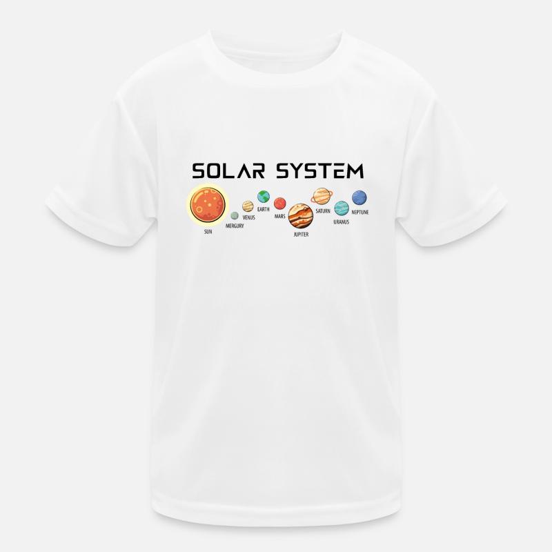 Système solaire avec ses planètes T-shirt sport Enfant