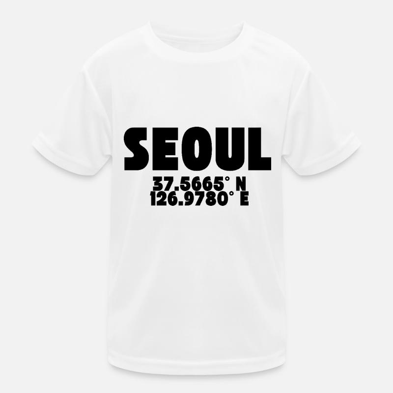 Seoul - Design with coordinates Kids Functional T-Shirt