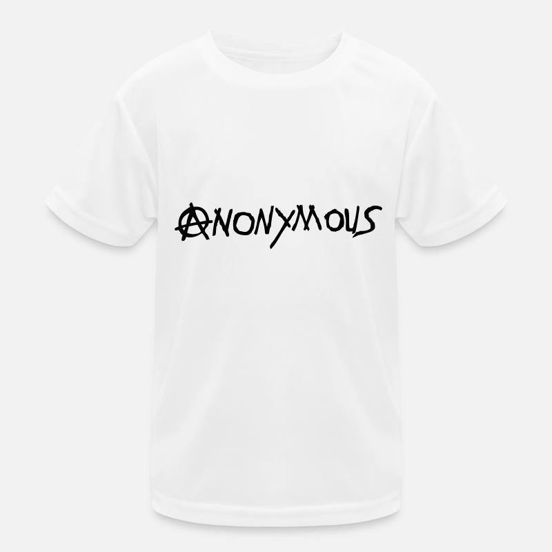 logo anarchy anonymous1 T-shirt sport Enfant