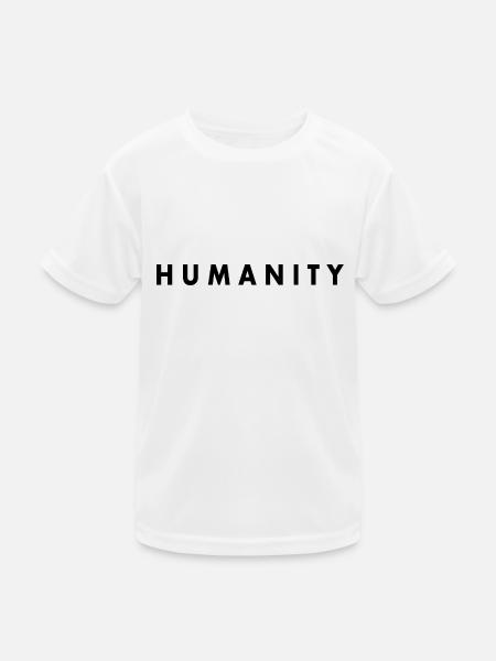 Humanity - Kids Functional T-Shirt - white - Front