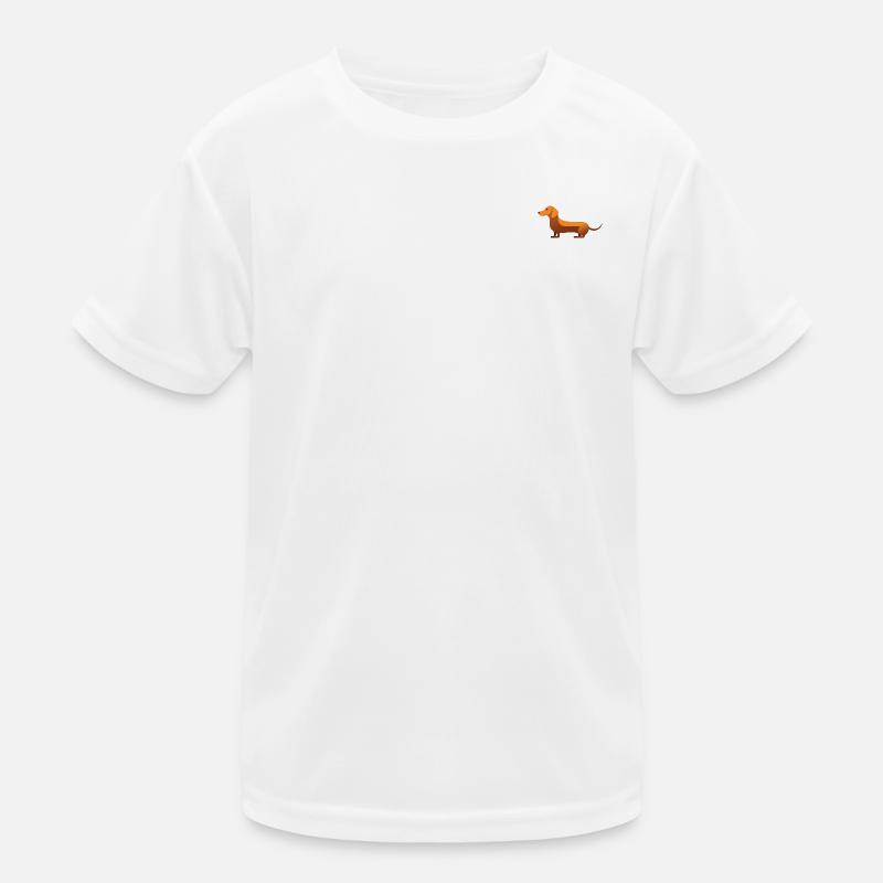 Kleiner süßer Dackel Karamell Kinder Funktions-T-Shirt
