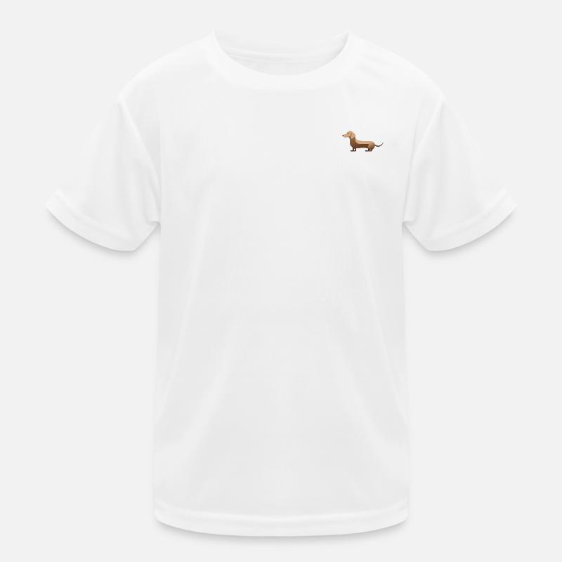 Petit teckel mignon beige T-shirt sport Enfant