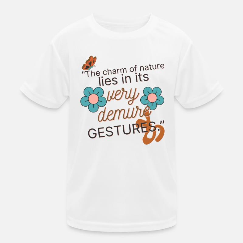 Les gestes discrets de la nature s’épanouissent doucement T-shirt sport Enfant