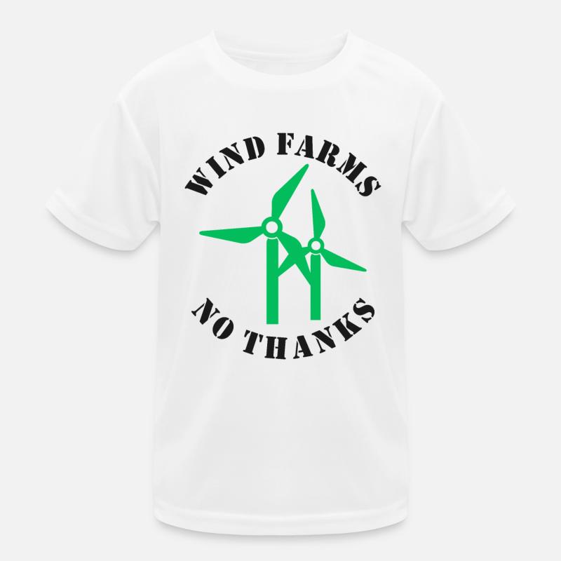 Parcs éoliens Non merci T-shirt sport Enfant
