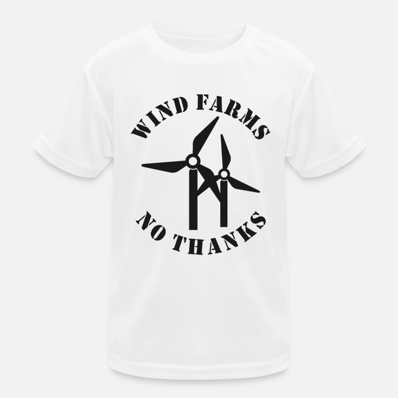 Windparks Nein Danke Kinder Funktions-T-Shirt