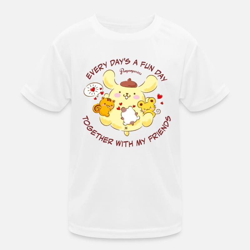 Pompompurin Avec Des Amis Every Day's A Fun Day T-shirt sport Enfant