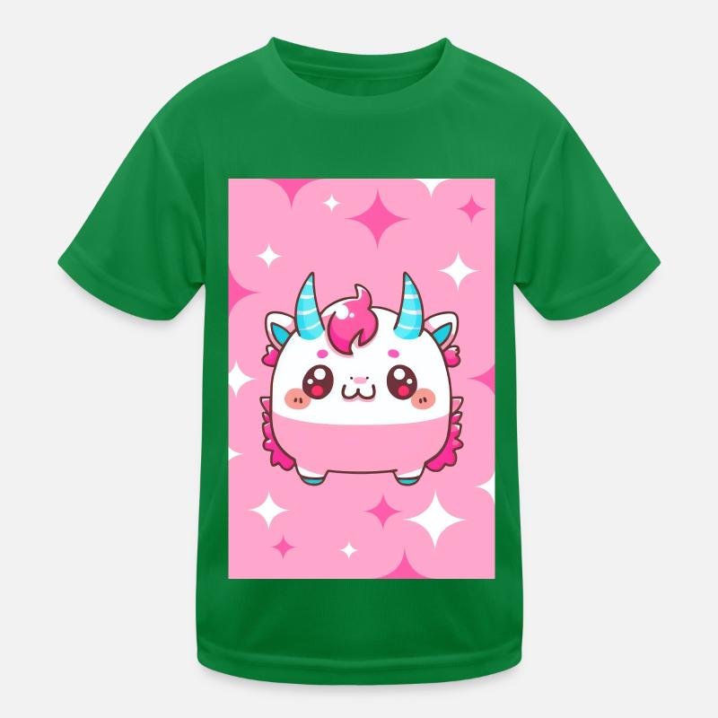 Süßes kleines Vampir Einhorn Monster Comic Style Kinder Funktions-T-Shirt