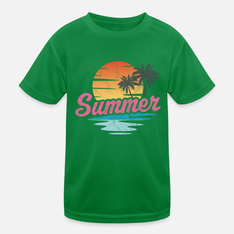 Sommerstrand Kinder Funktions-T-Shirt