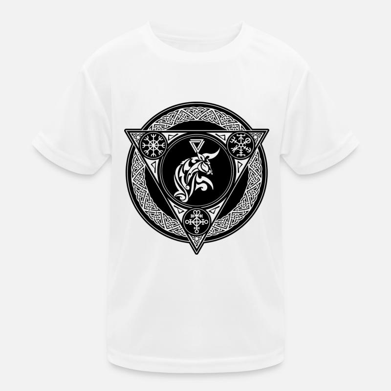 Sternzeichen Wikingerbulle Kinder Funktions-T-Shirt