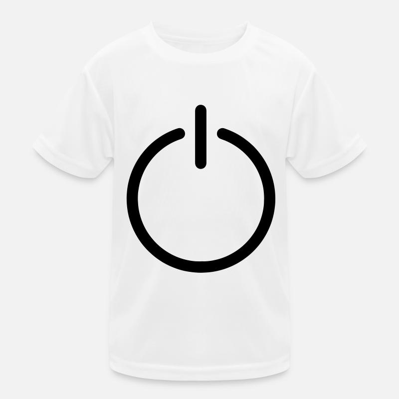 Powerbutton couleur bouton de puissance personnalisable T-shirt sport Enfant