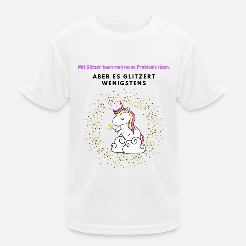 Glitzer Kinder Funktions-T-Shirt