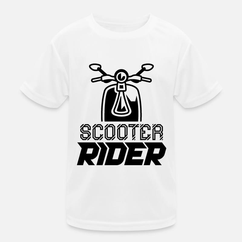 Scooter driver scooter moped moped Kids Functional T-Shirt