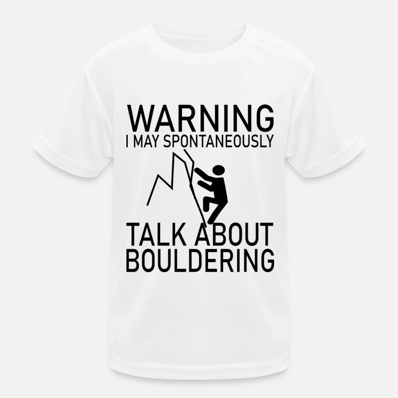 Bouldern Klettern Climbing Kinder Funktions-T-Shirt