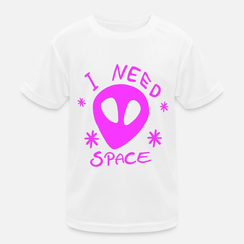 Alien pink I NEED SPACE Space Universe Galaxy Kids Functional T-Shirt