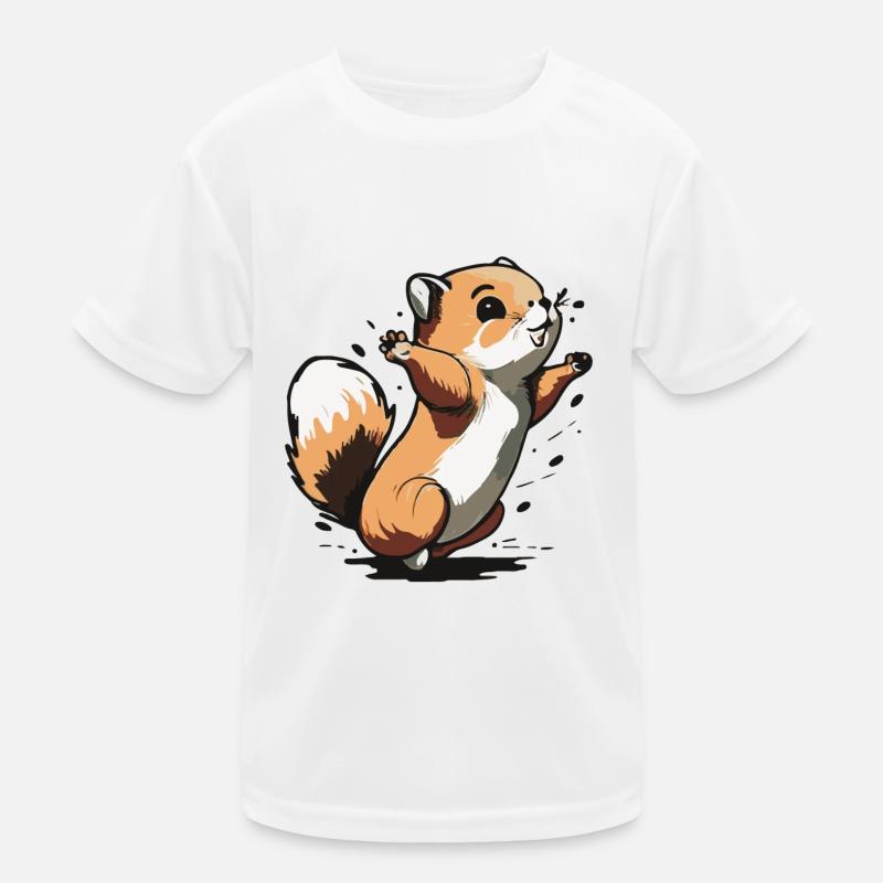 Eichhoernchen Squrirrel Comic Cute Kawaii 11 Kinder Funktions-T-Shirt