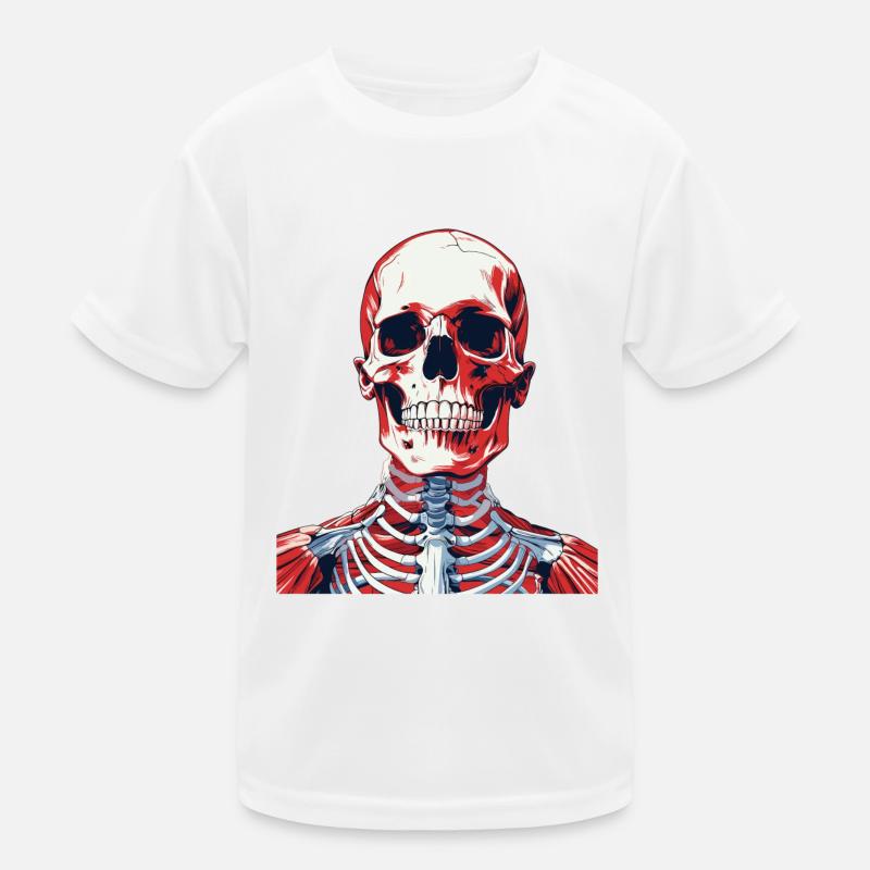 Skeleton Kids Functional T-Shirt