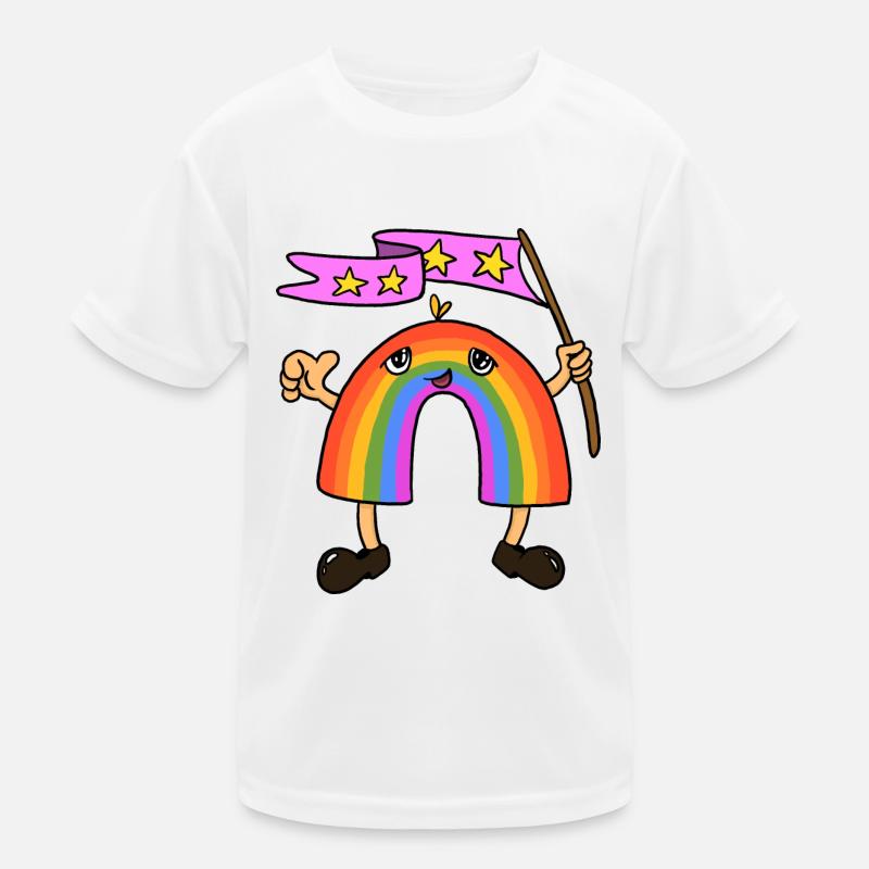Arc-en-ciel T-shirt sport Enfant