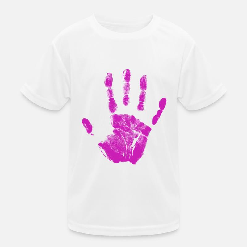 Empreinte de main, identité peinte, doigts et paume T-shirt sport Enfant