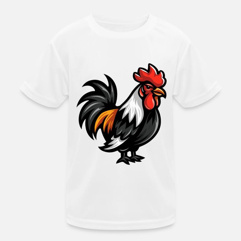 Rooster Comic Kids Functional T-Shirt