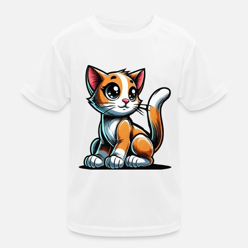 chat T-shirt sport Enfant