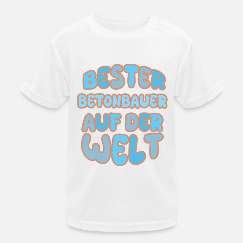 Gift for concrete worker Kids Functional T-Shirt